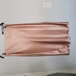 Nicole Miller Satin Champagne Skirt